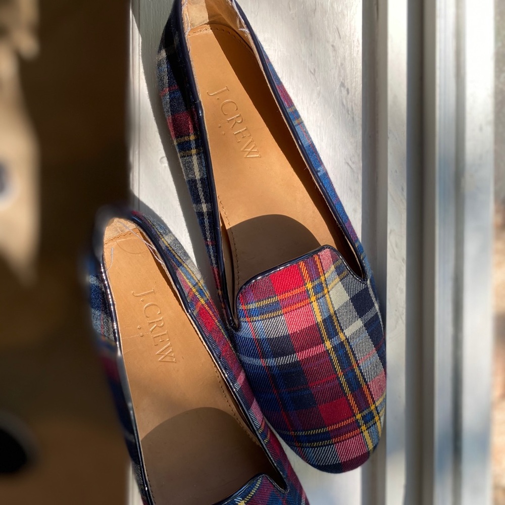 Size 6.5 - J. Crew plaid shoes